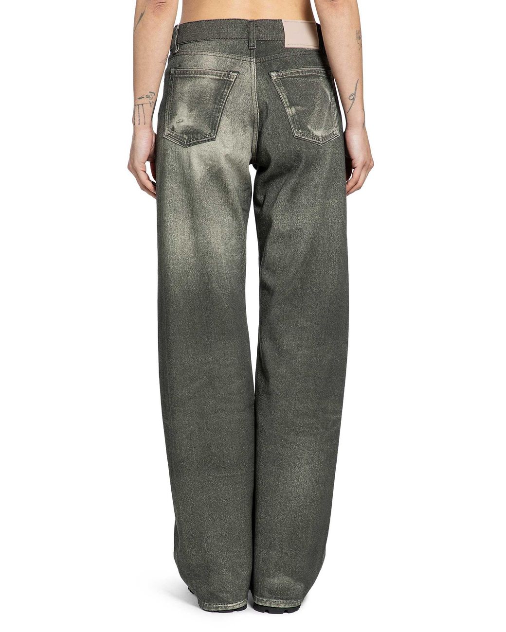 Our Legacy Green Wata Cut Jeans