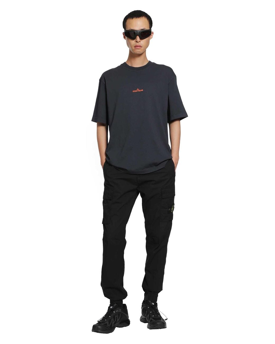 Stone Island Black 3100064 Cargo Trousers for men