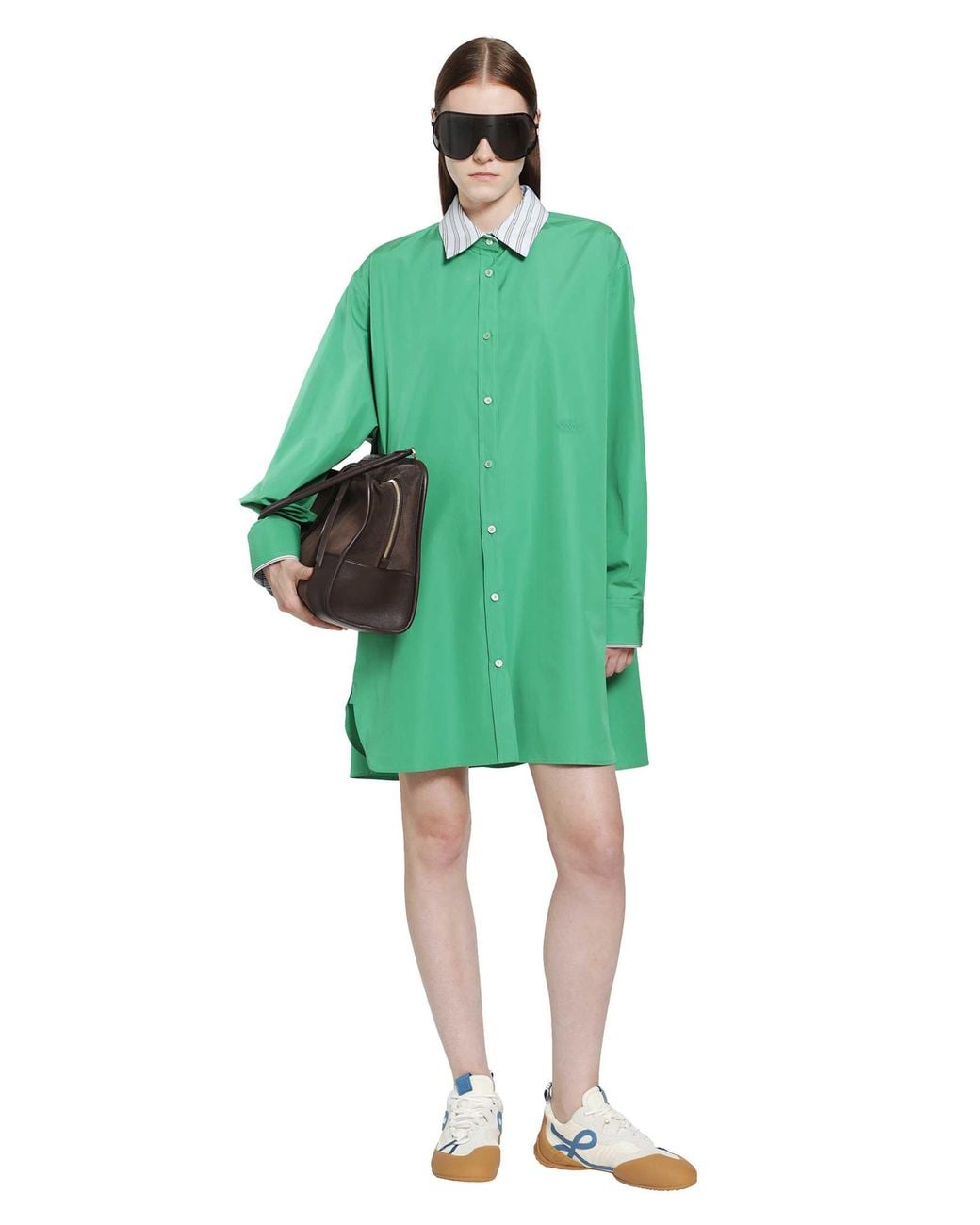 Loewe Green Shirt Dress