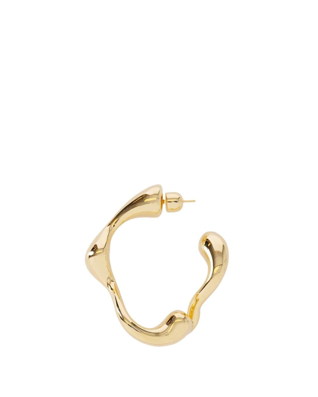 Maria Black Metallic Splash Hoop Large Earring