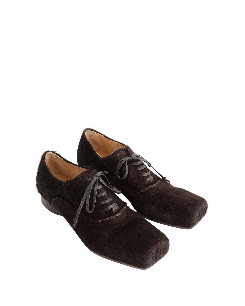 Uma Wang Brown Ballet Derby Shoes