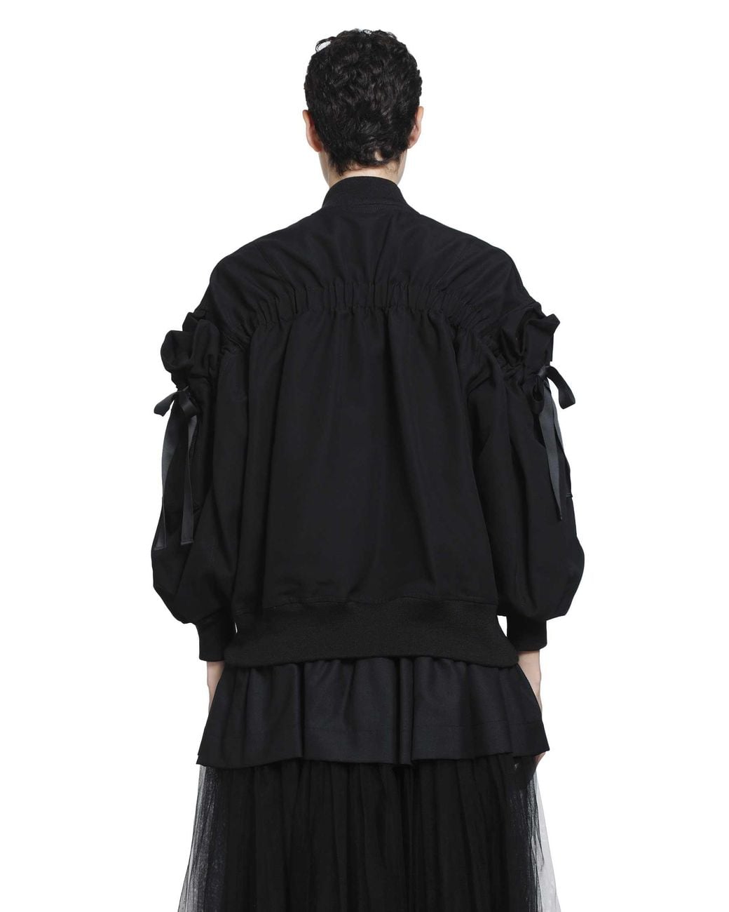 Noir Kei Ninomiya Black Cotton Bomber
