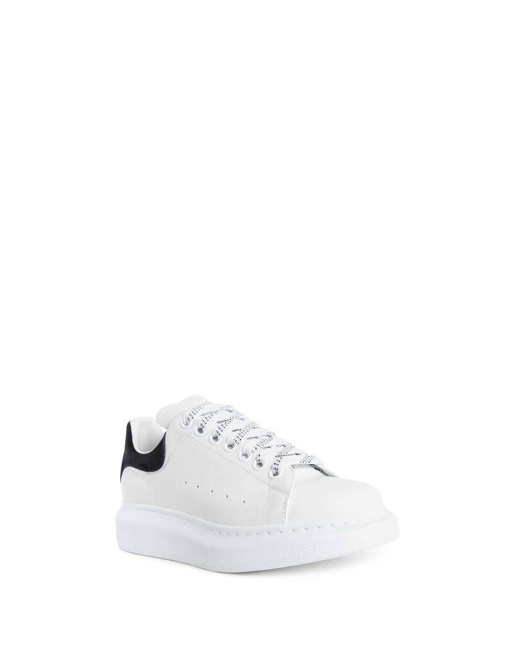 McQueen White Oversized Leather Sneakers