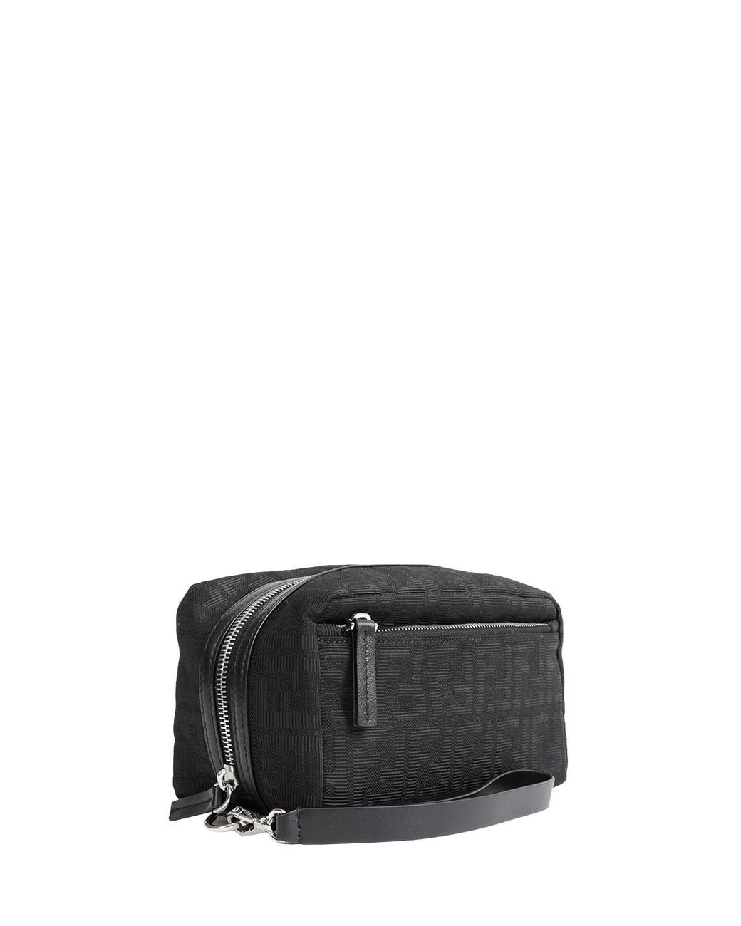 Fendi Black Small Double Zip Toiletry Case for men
