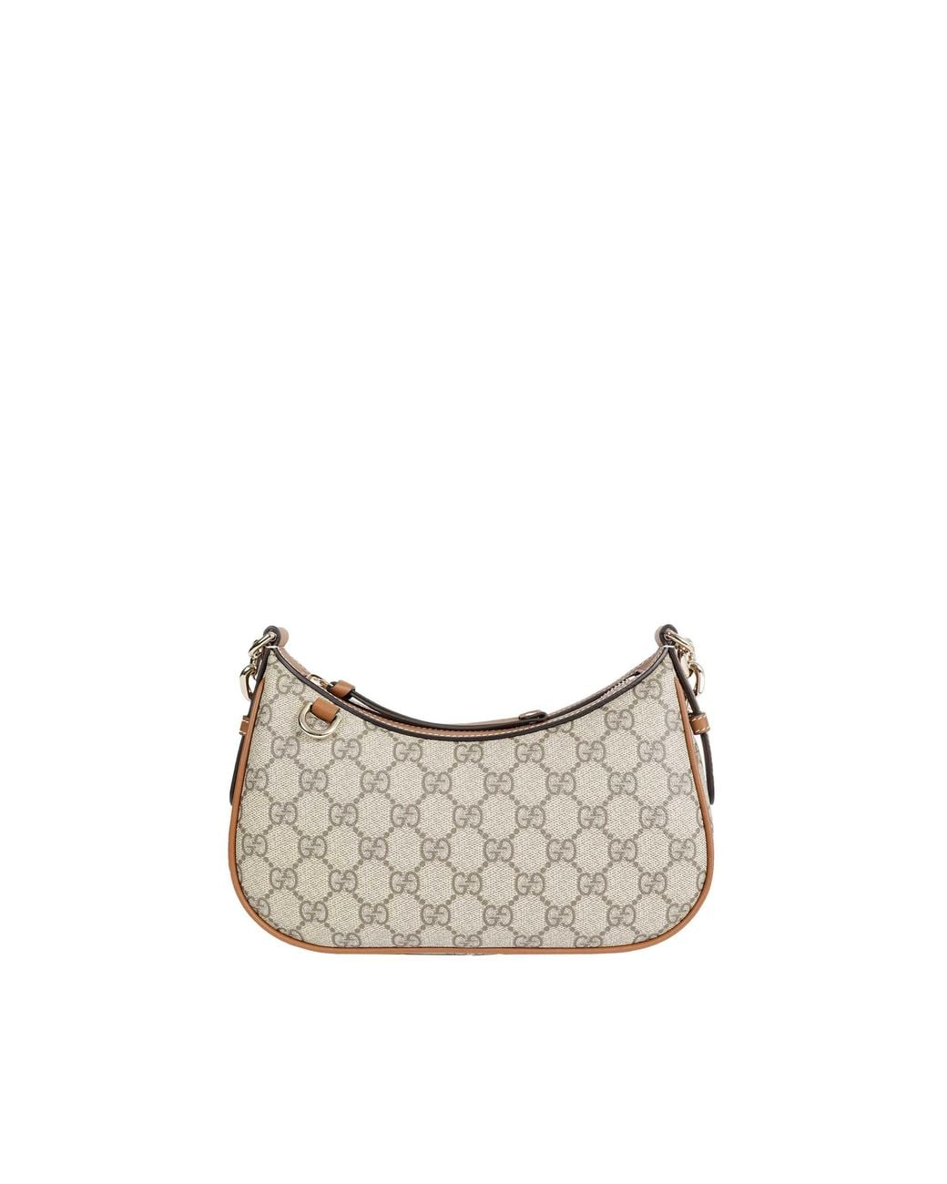 Gucci Gray Gg Emblem Small Shoulder Bag