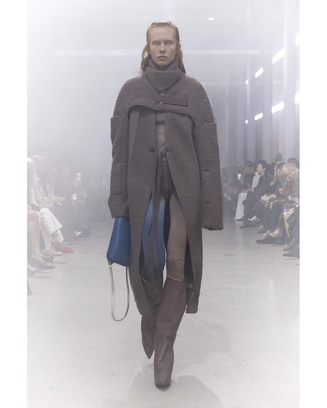 Rick Owens Gray Tower Lab Coat