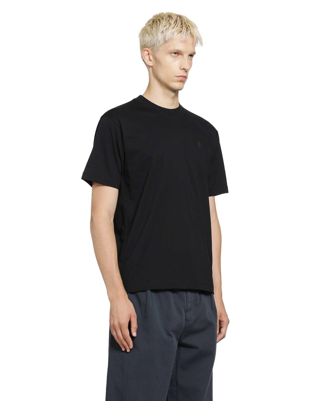 Prada Black Cotton T-Shirt for men