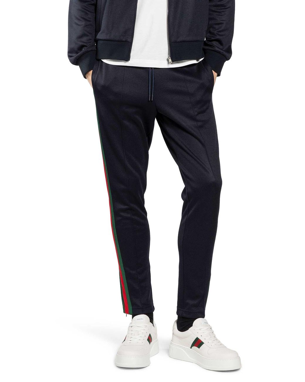 Gucci Blue Technical Jersey Track Pants for men