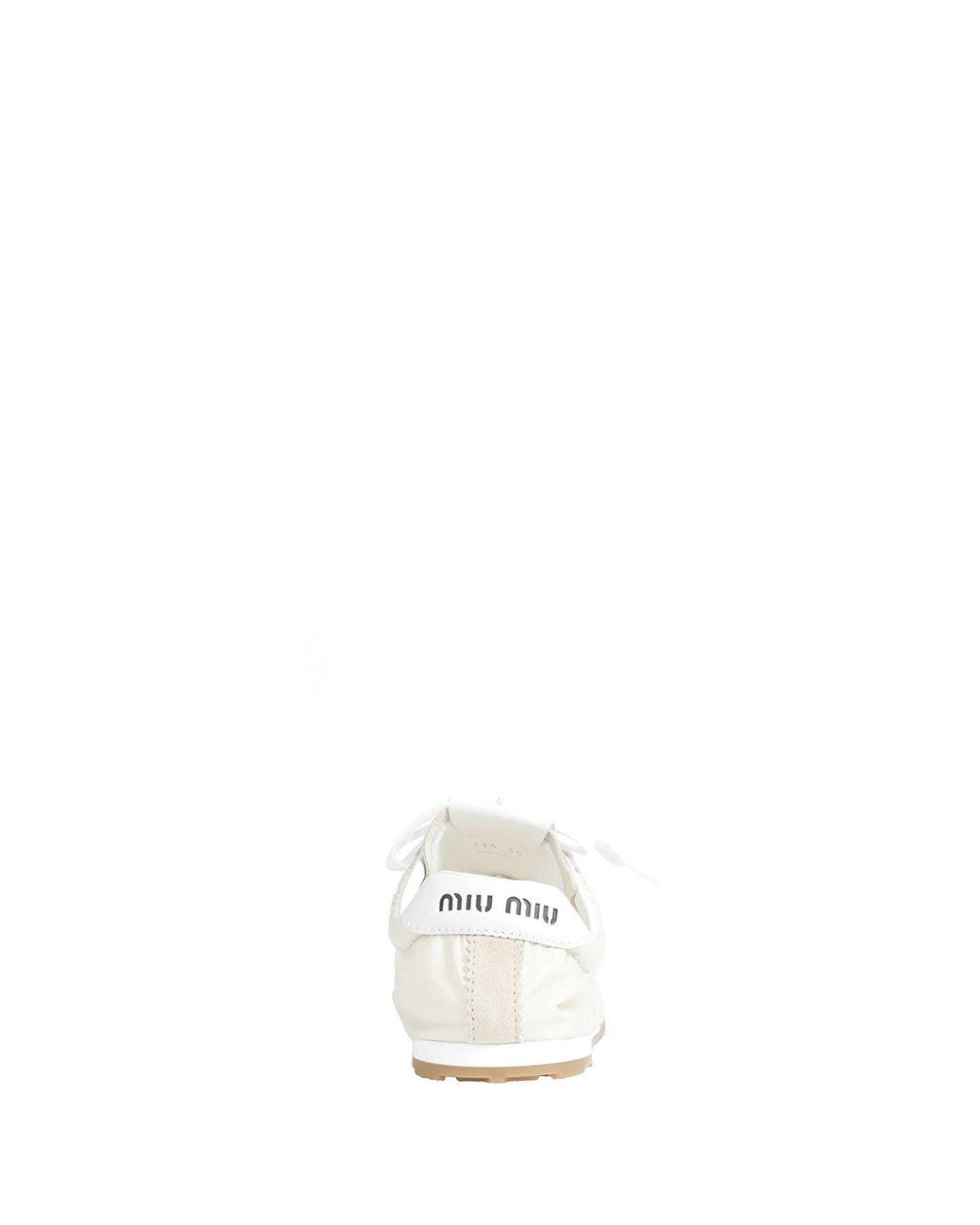 Miu Miu White Plume Sneakers