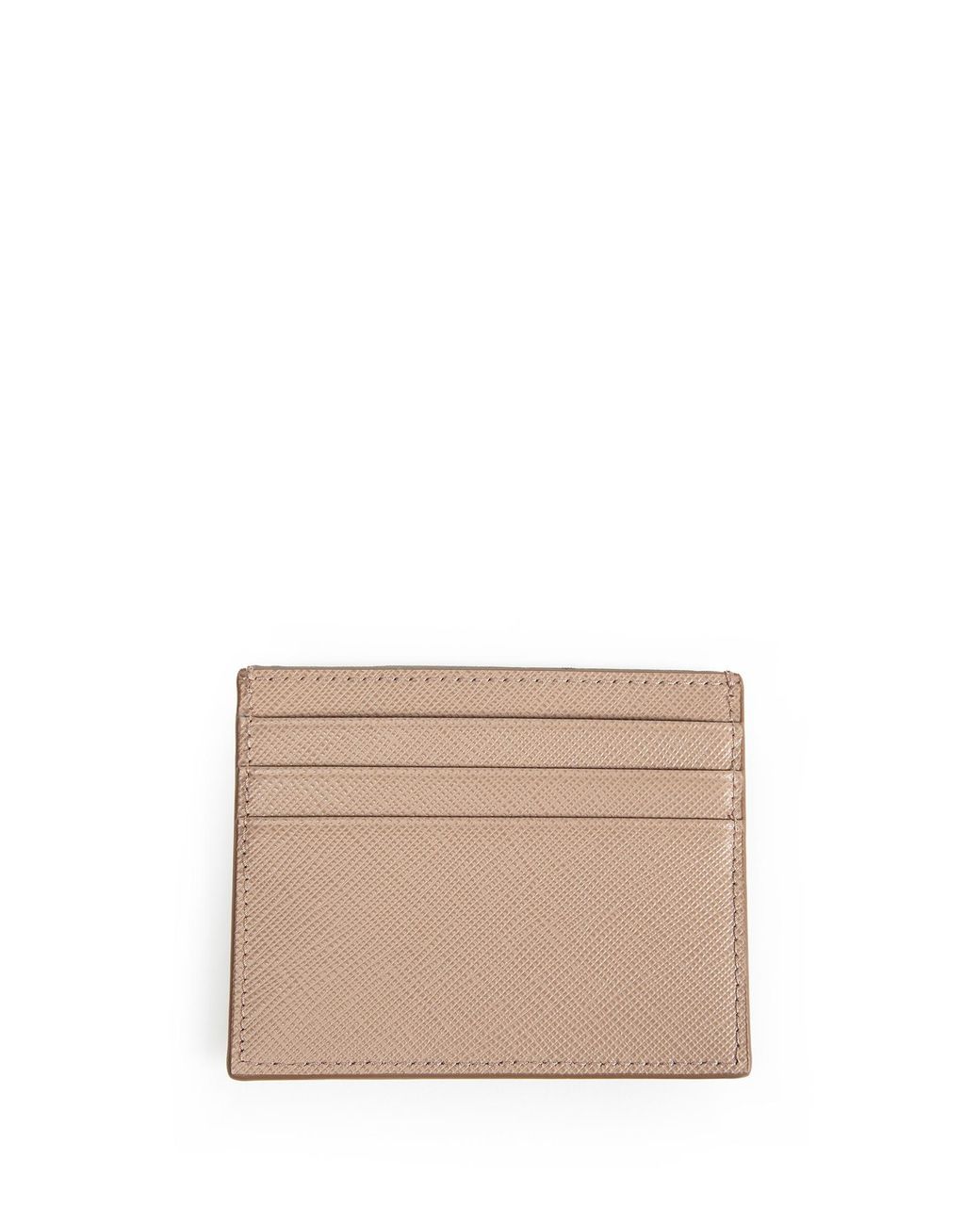 Prada Natural Saffiano Leather Card Holder