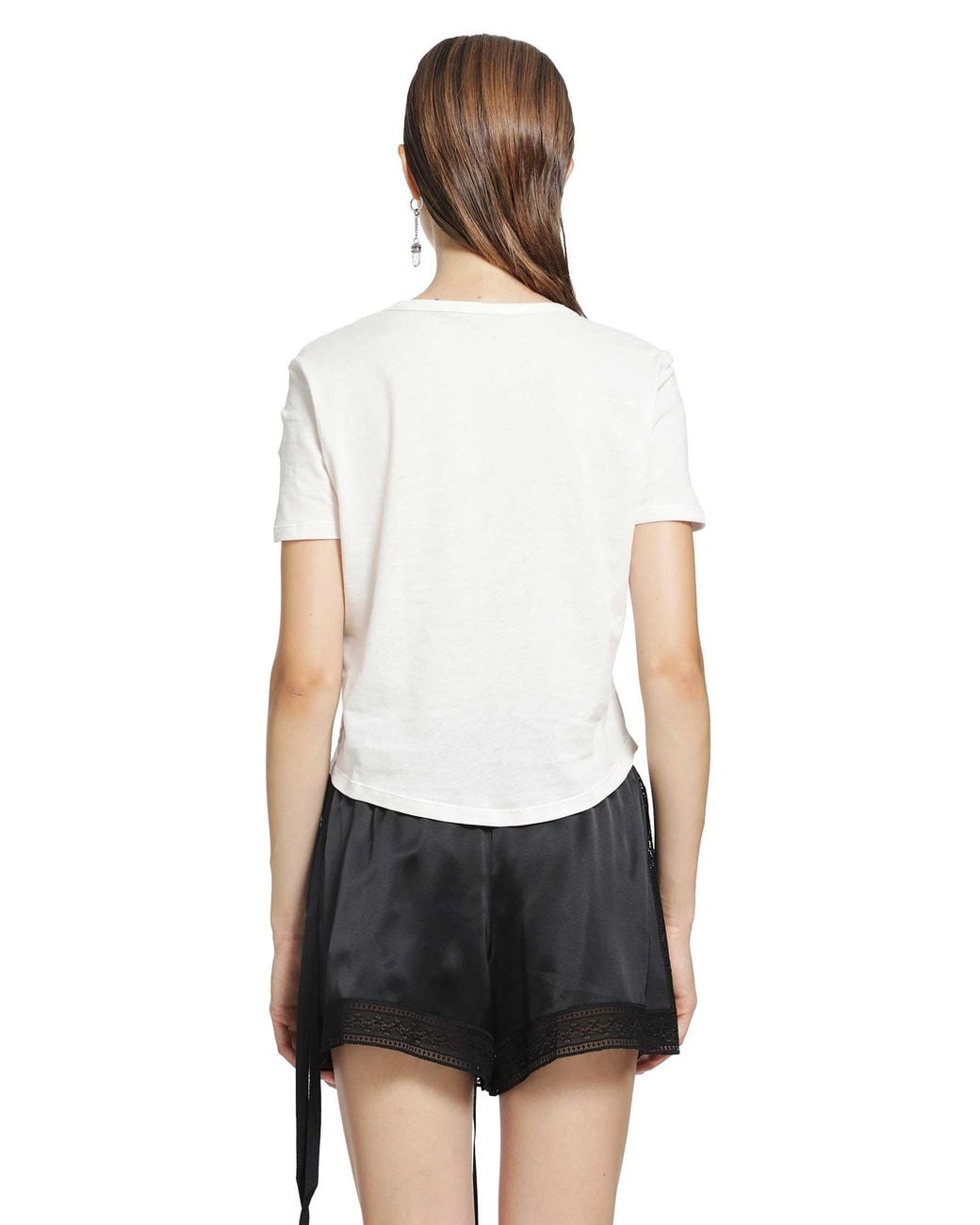 Ann Demeulemeester White Floor Micro T-Shirt
