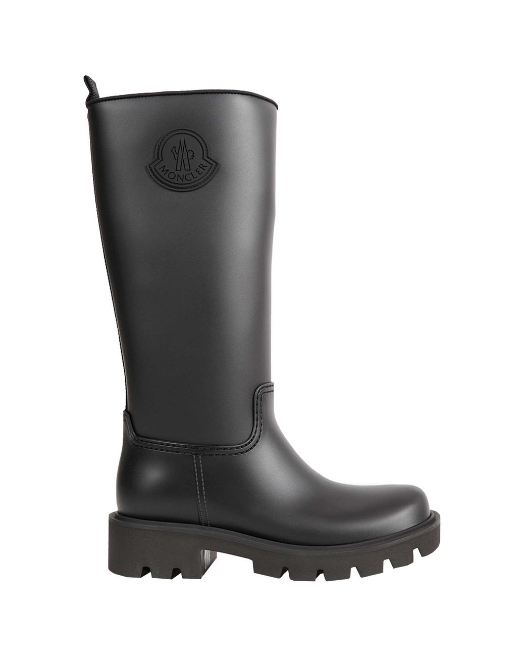 Moncler Black Kickstream High Rain Boots