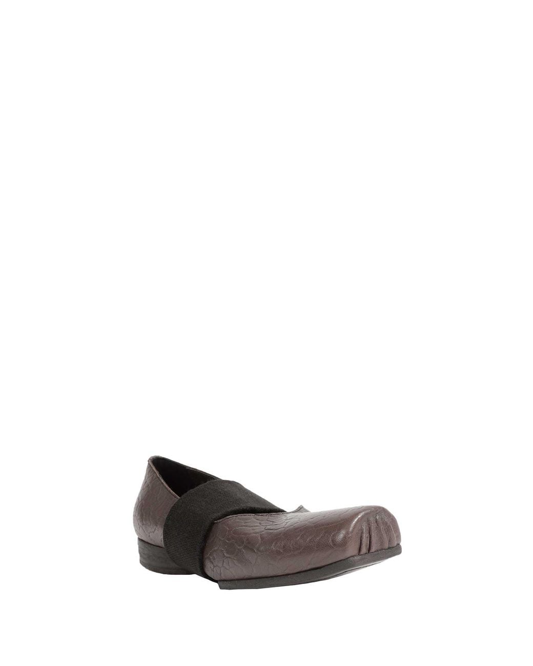 Uma Wang Gray Leather Ballet Shoes