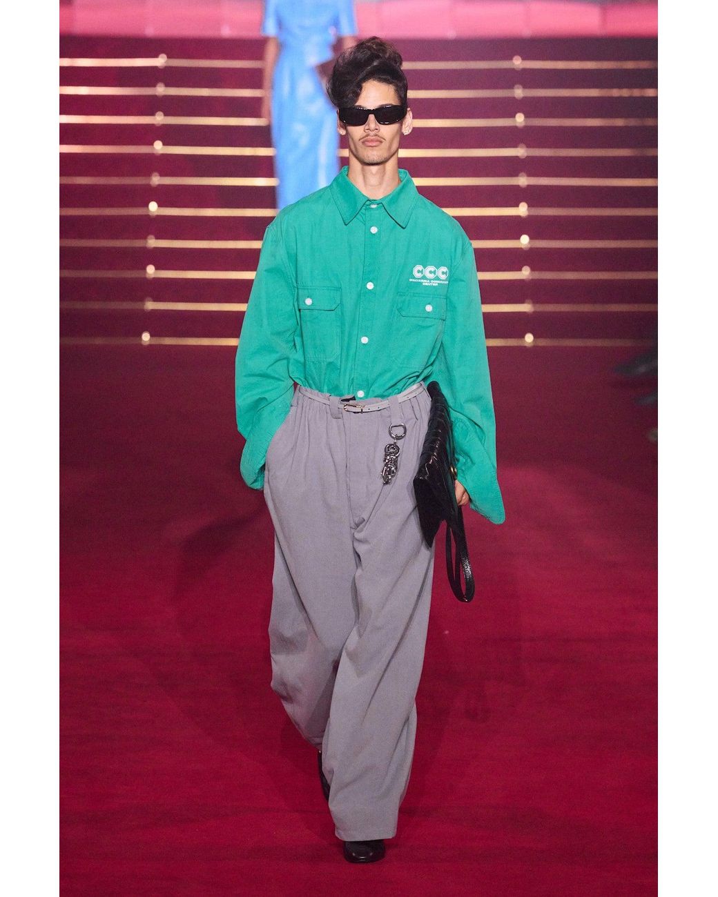 Willy Chavarria Green Corcoran Workshirt for men