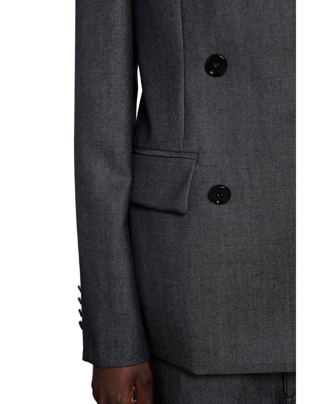 Balenciaga Black Db Tailored Blazer