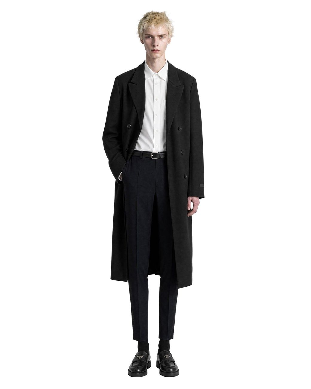 Prada Blue Wool Pants for men