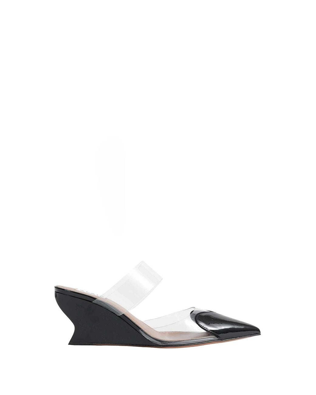 Alaïa Black Le Coeur Wedge Mules