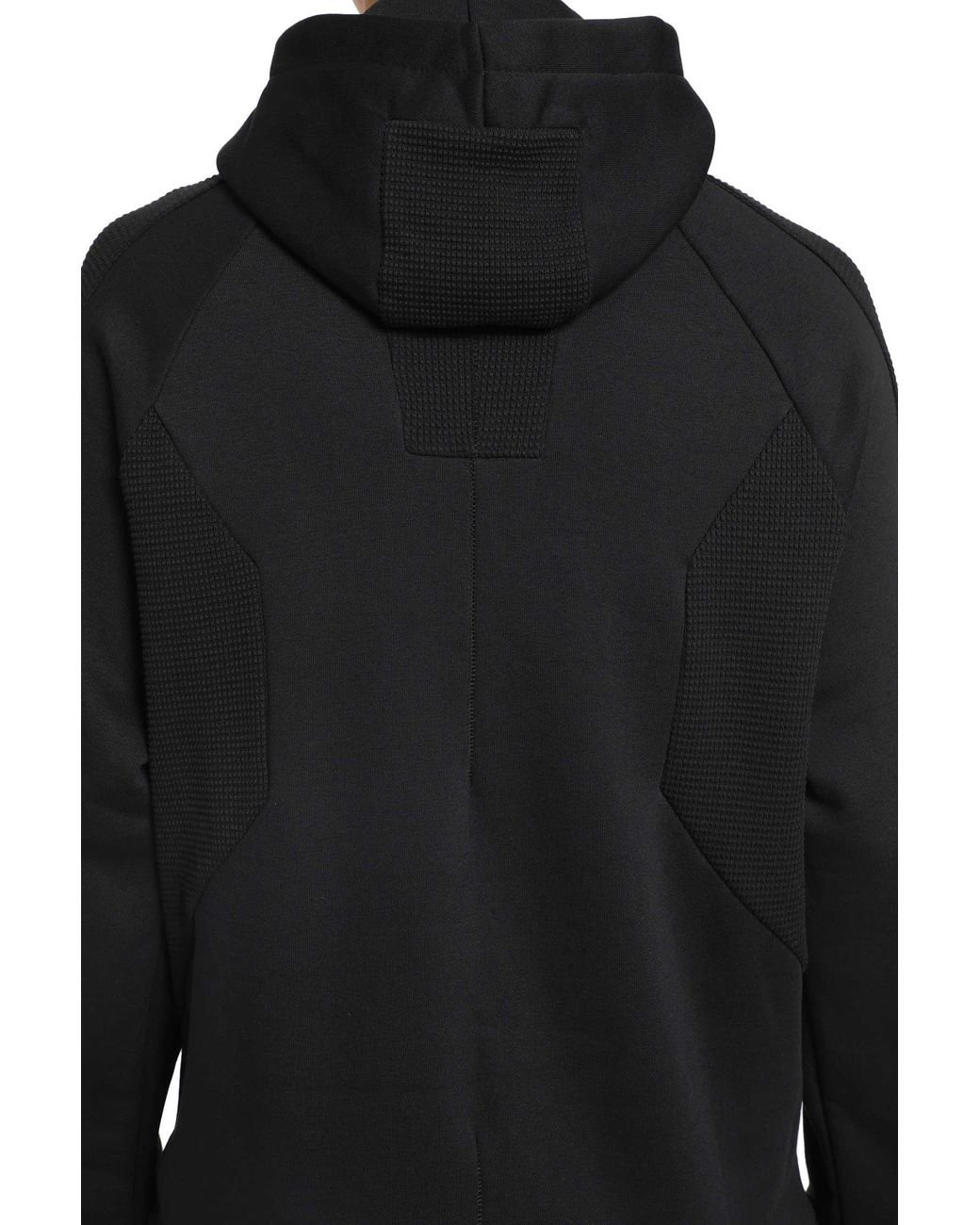 Thom Krom Black Hooded Zip-Up Sweatshirt for men
