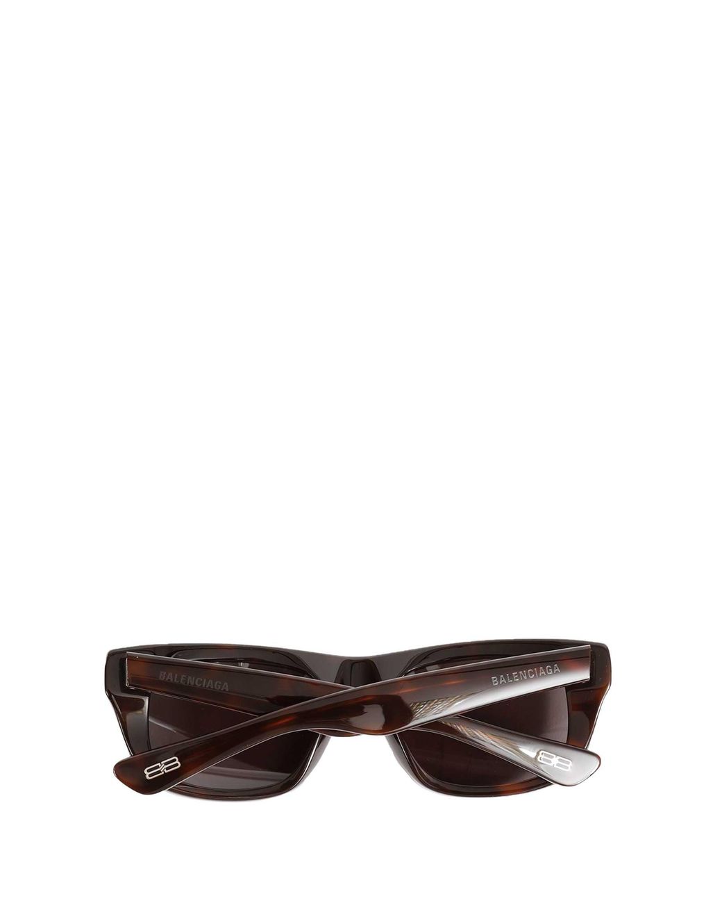 Balenciaga Brown Standard Square Sunglasses for men