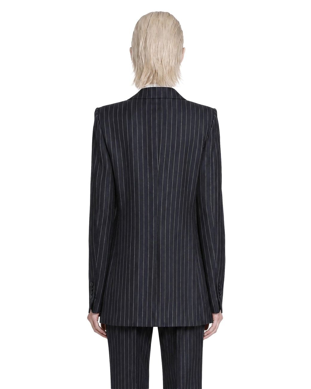 Tom Ford Black Chalk Sripe Wool Mohair Blazer