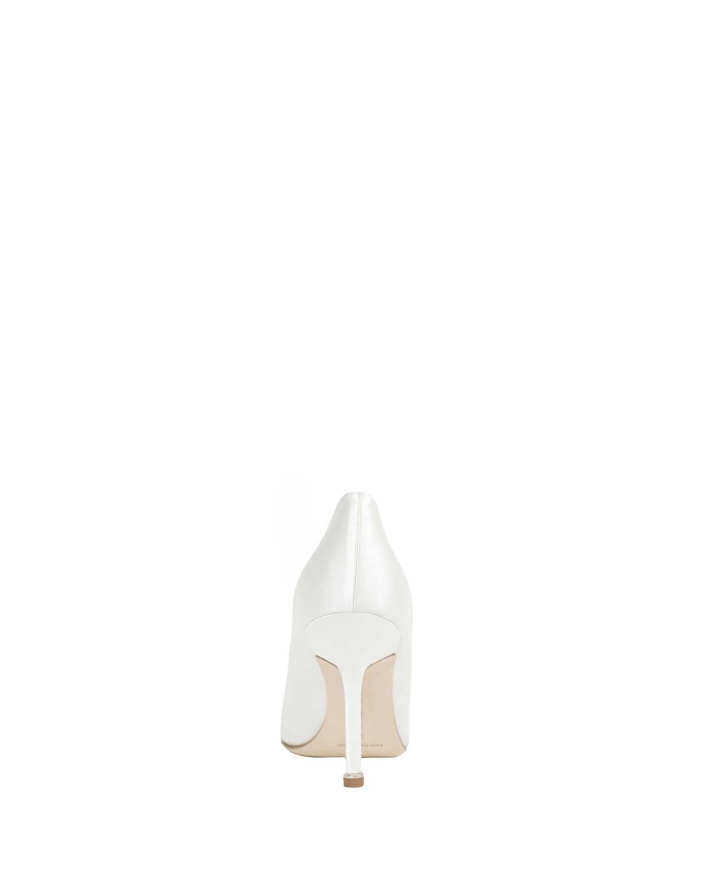 Manolo Blahnik White Hangisi Pumps