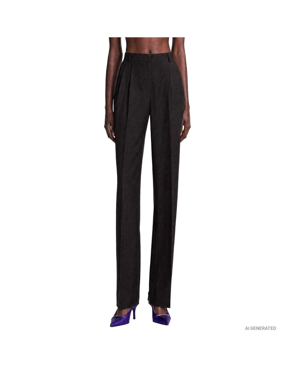 Tom Ford Black Light Virgin Wool Tailored Trousers