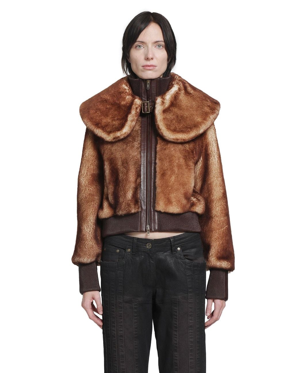 KNWLS Brown Eliza Shearling Jacket