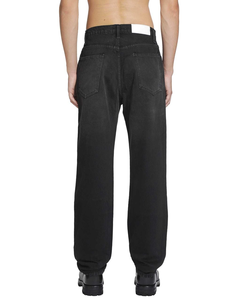 ALEXANDER DIGENOVA Black Painter Jeans for men