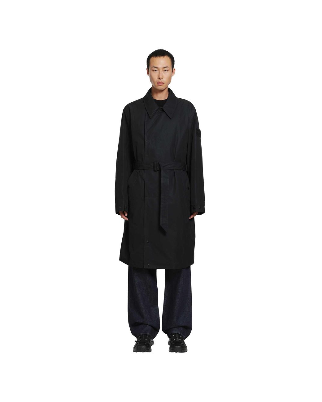 Stone Island Black 7100004 All Weather Trench for men