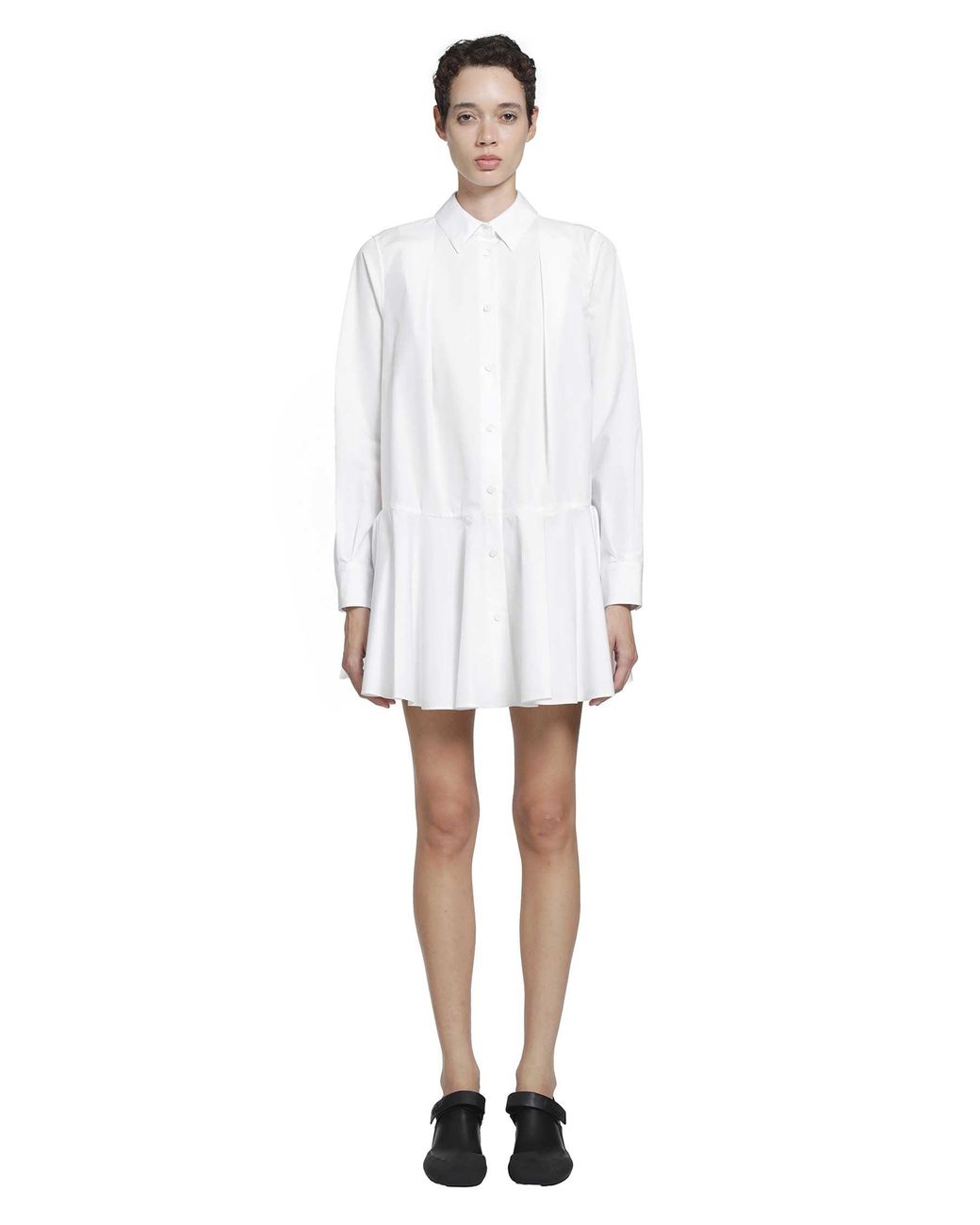 Loewe White Cotton Shirt Dress