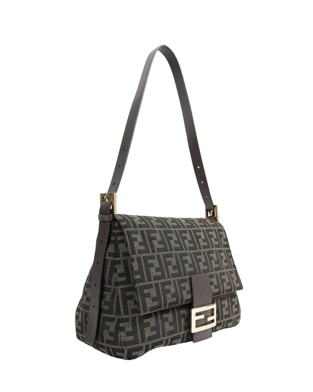 Fendi Black Flap 26325 Bag