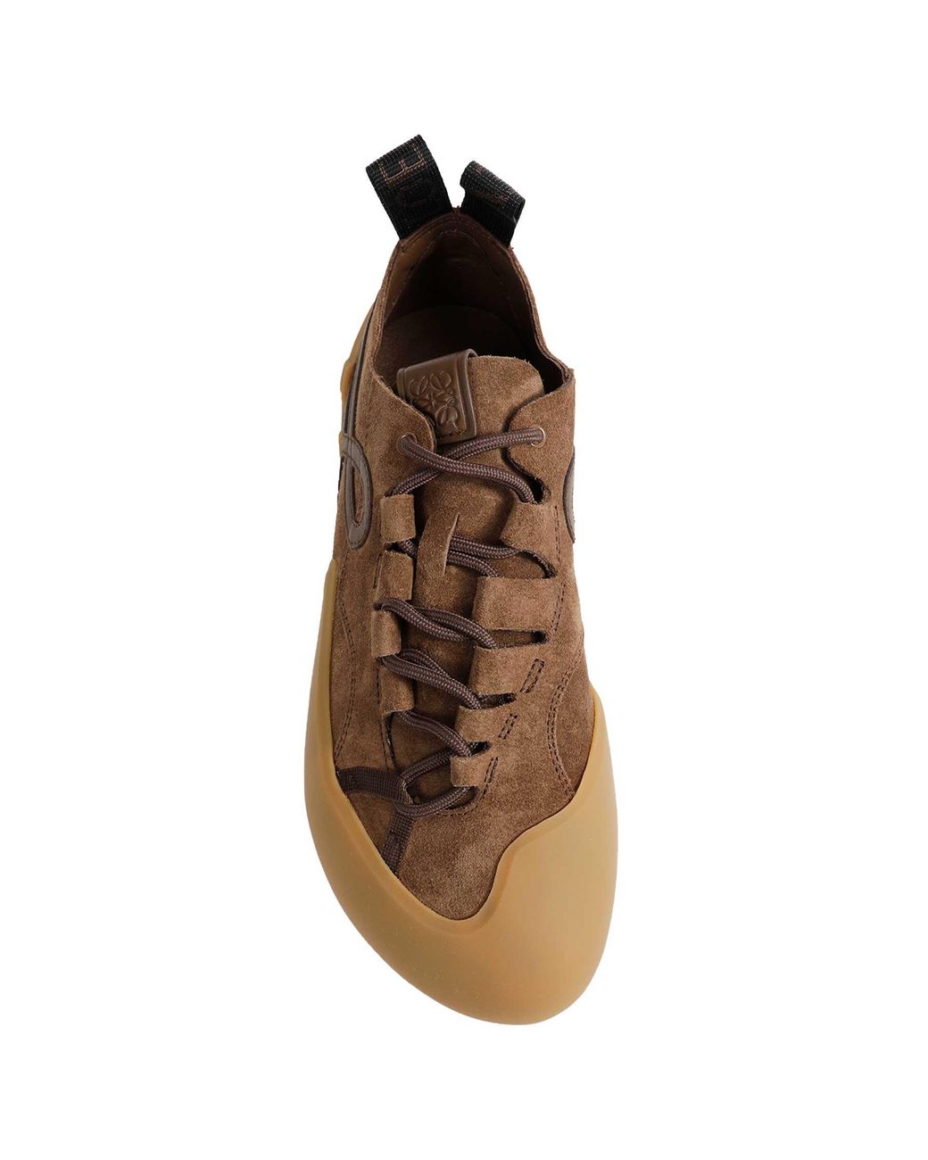 Loewe Brown Suede Grip Sneakers