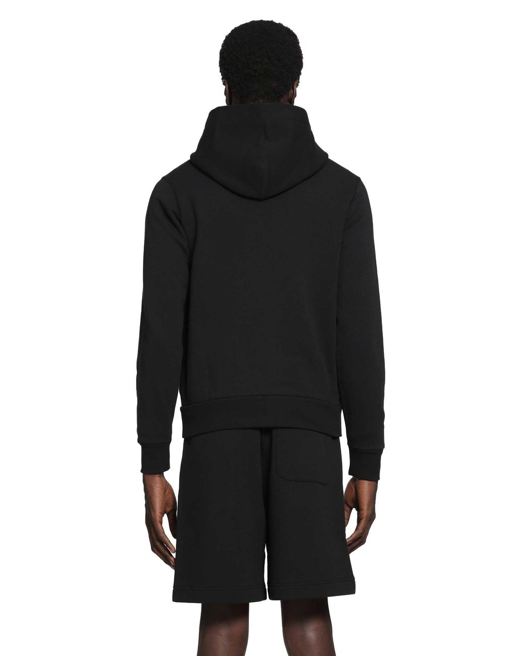 Moncler Black Logo Cotton Zip-Up Coodie for men