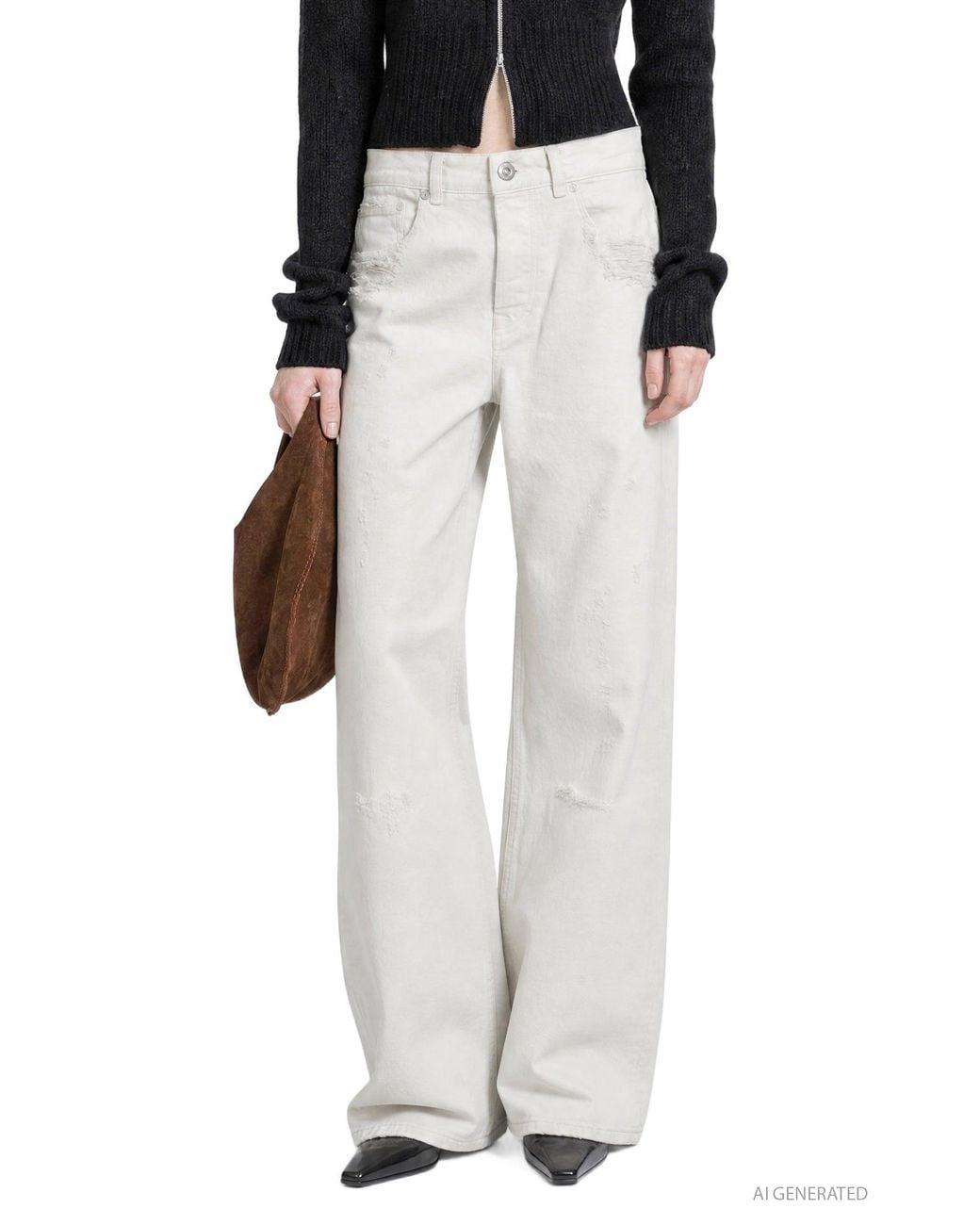 Our Legacy Gray Full Cut Jeans