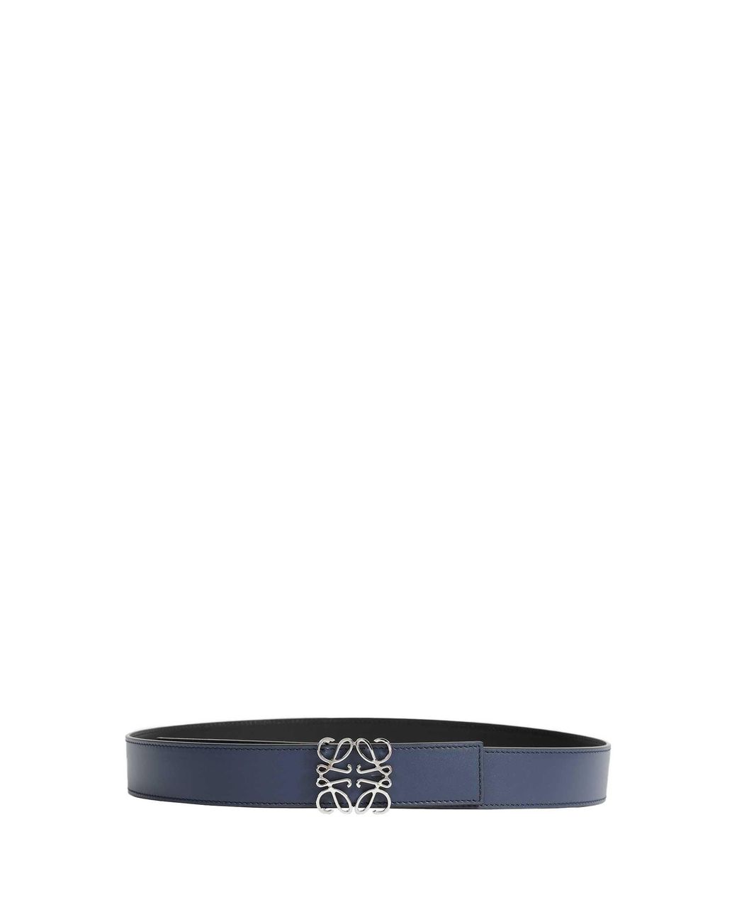 Loewe Blue Leather Reversible Anagram Belt for men