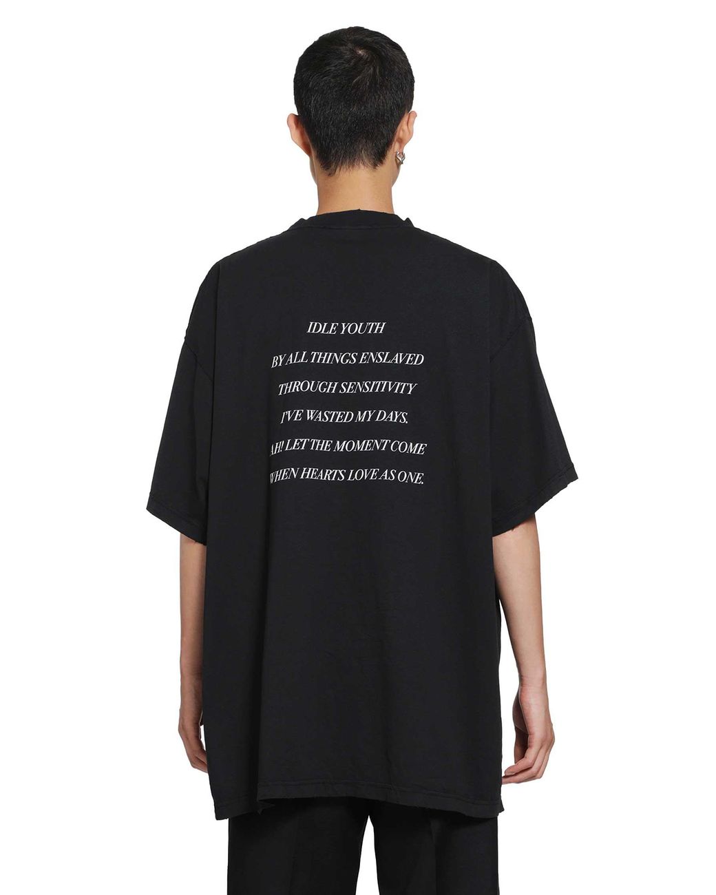 Balenciaga Black The Song Of The Highest Tower T-Shirt for men