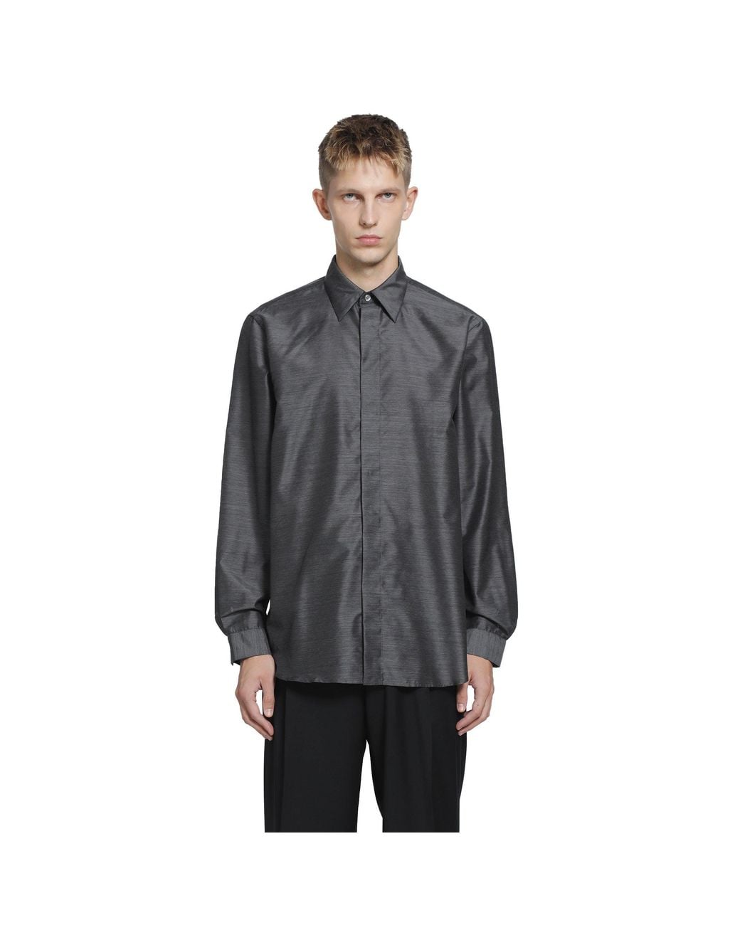 Lardini Gray Ricerca Shirt for men