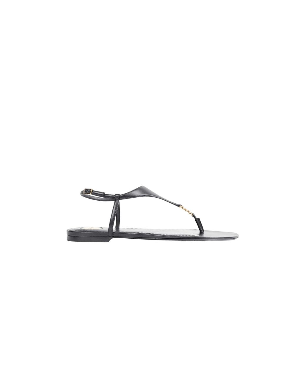 Saint Laurent Brown Cassandra Sandals
