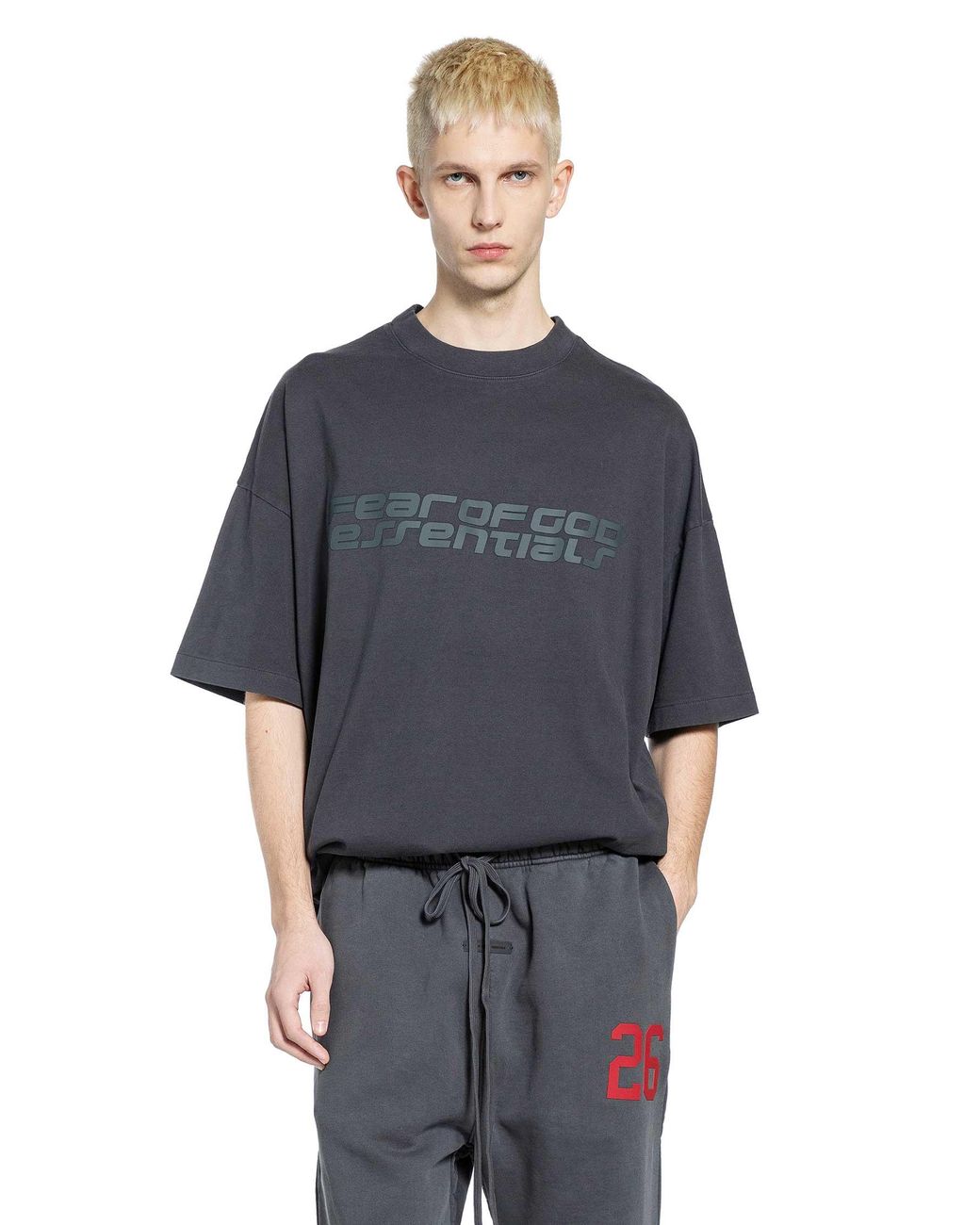 Fear Of God Blue 90's Essentials Short Sleeve T-Shirt for men