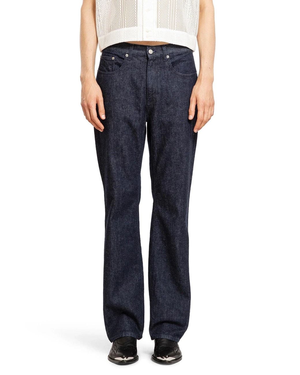 Second Layer Blue Valluco 5 Pocket Jeans for men