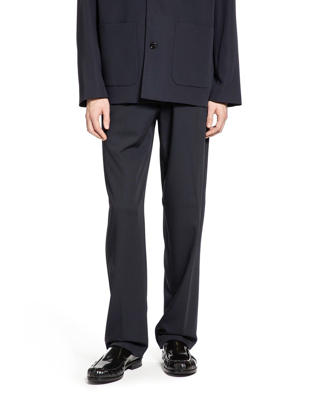 Lardini Blue Linen Cotton Silk Trousers for men