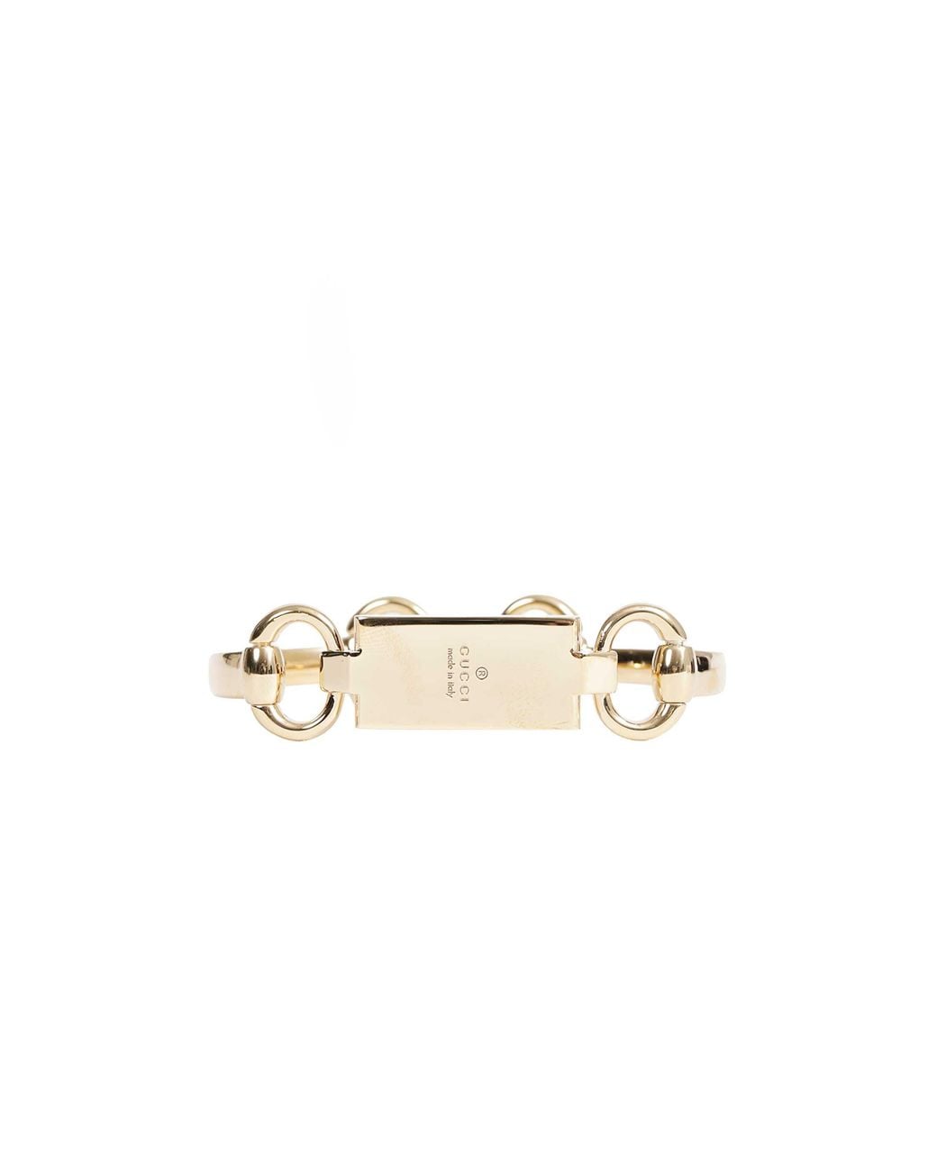 Gucci Metallic Horsebit Motif Bangle Bracelet