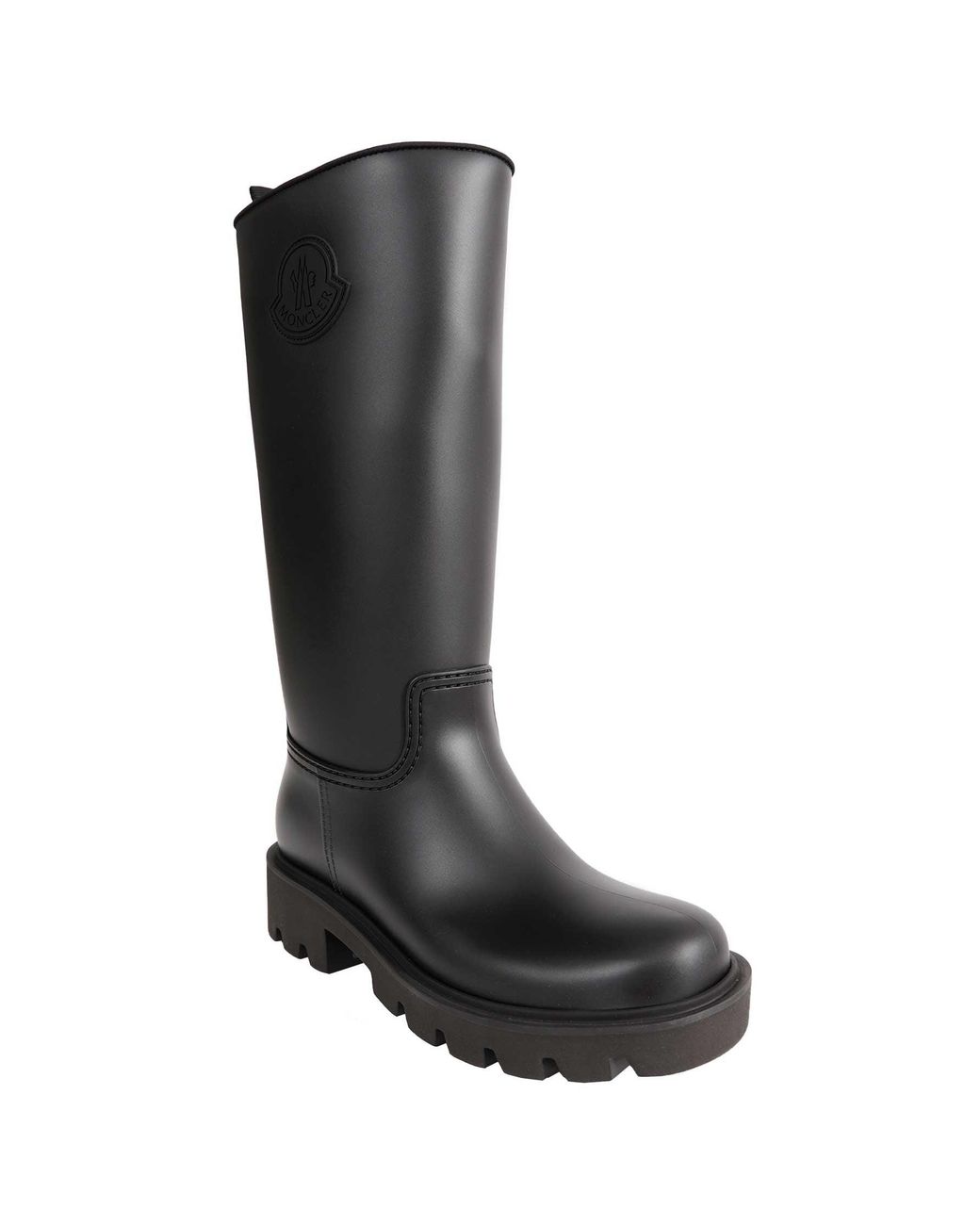 Moncler Black Kickstream High Rain Boots