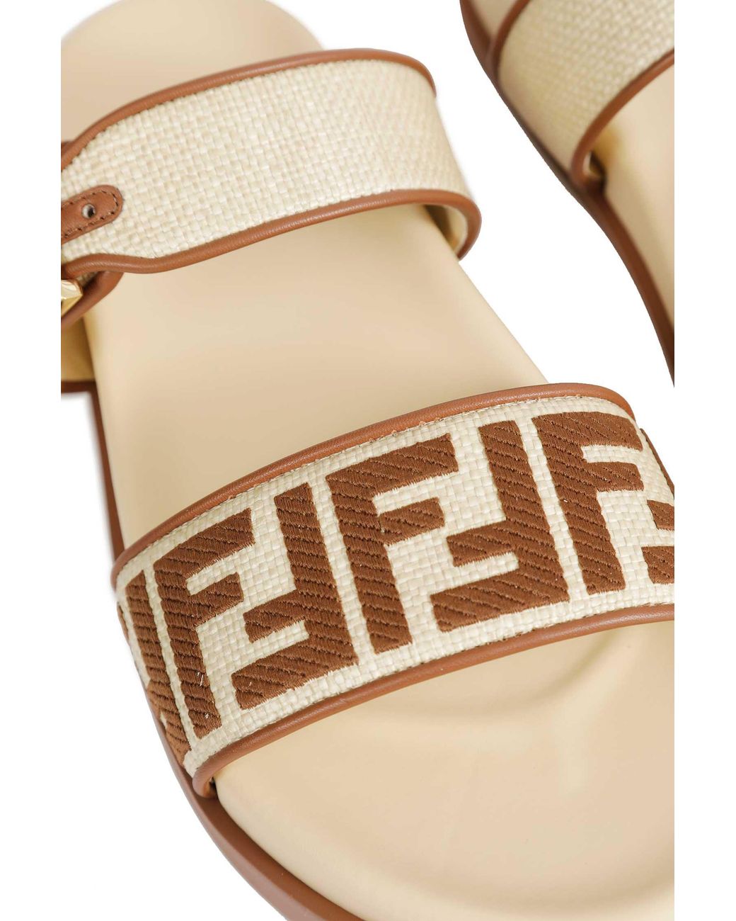 Fendi Metallic Feel Sandals
