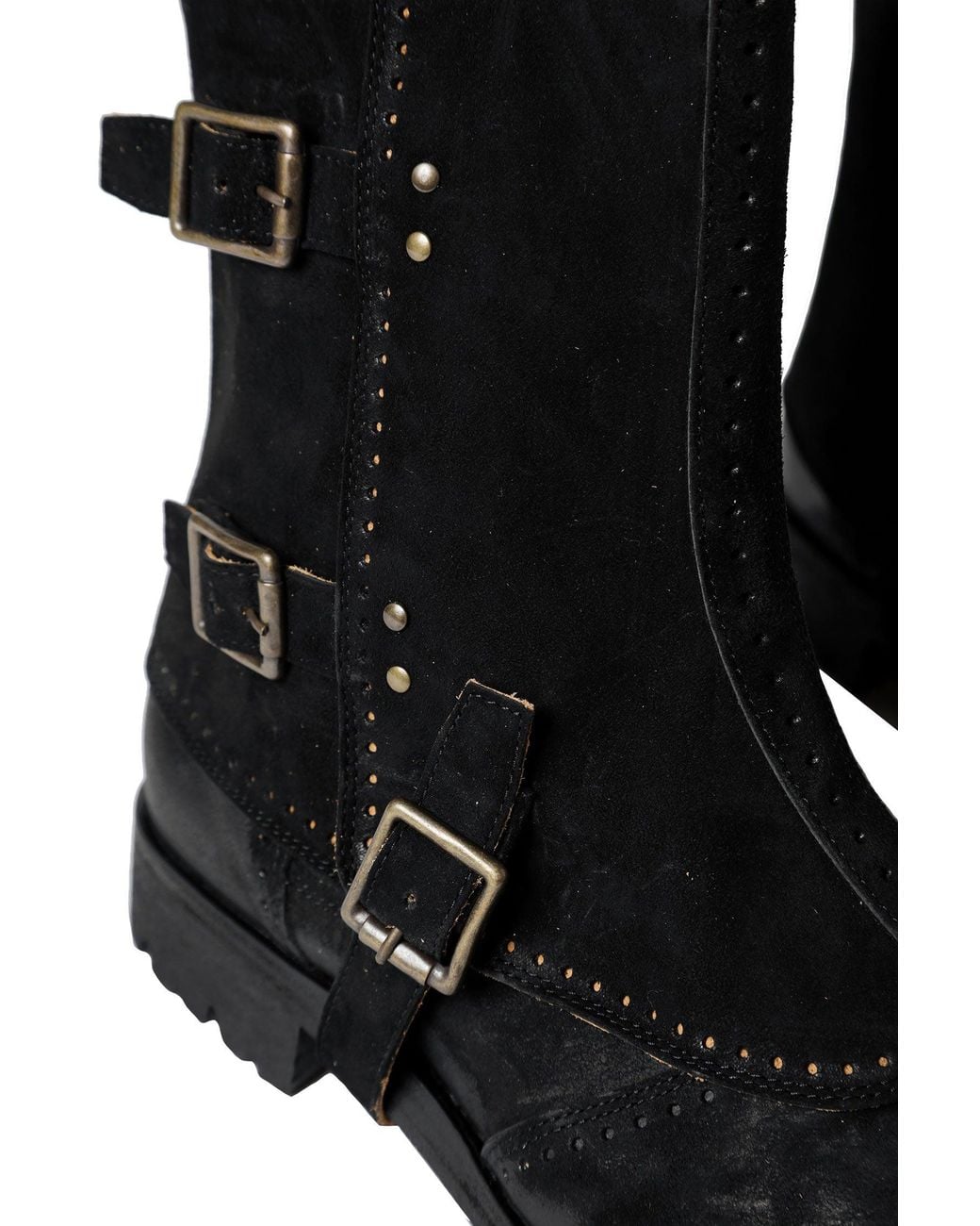 Ziggy Chen Black Removable Gaiter Boots for men