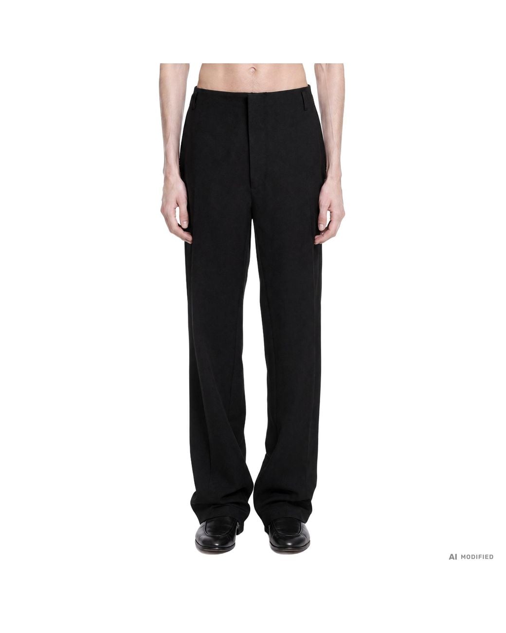 Tom Ford Black Dropped Waist Evening Pants for men