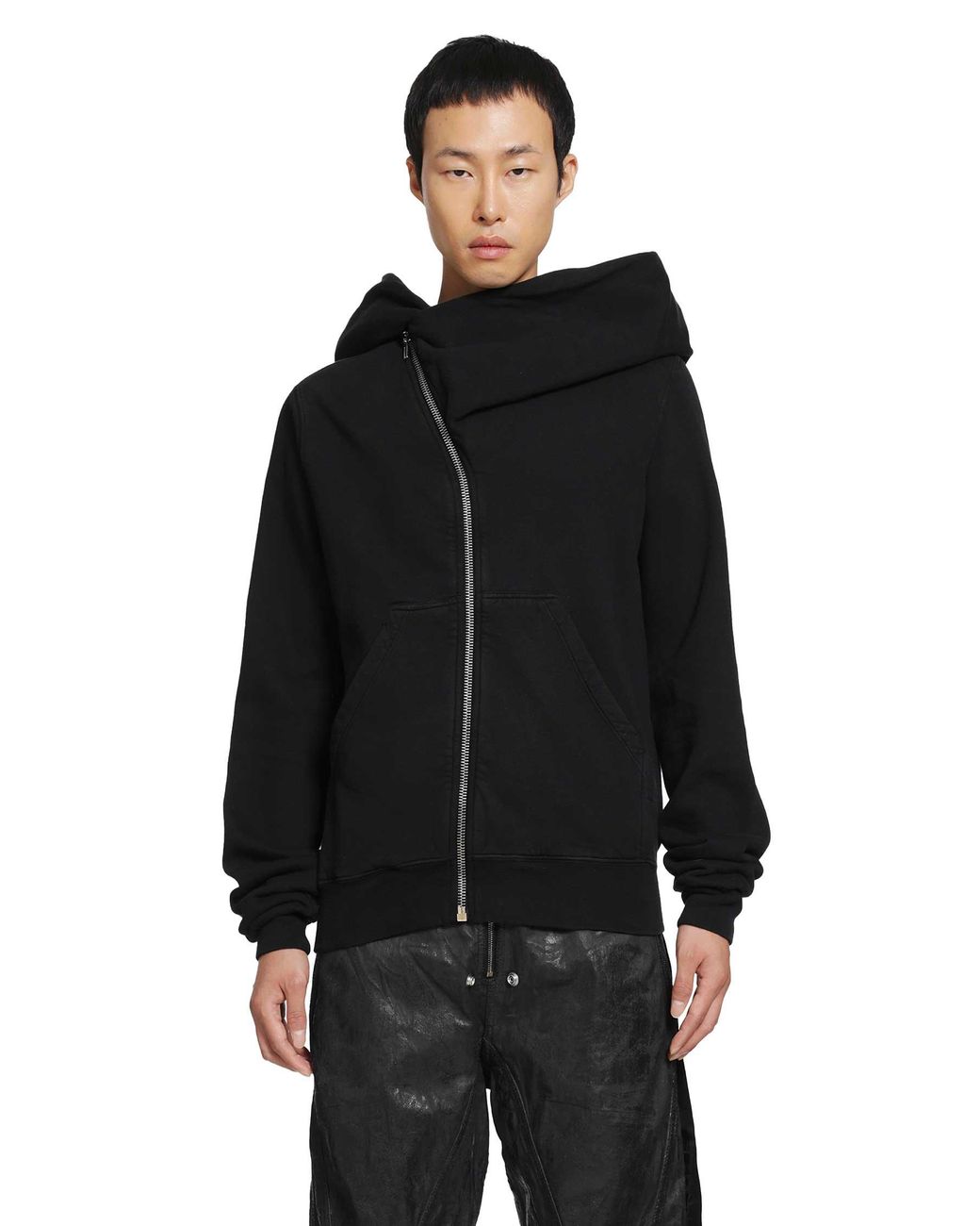 Rick Owens Black Tower Mountain Hoodie for men