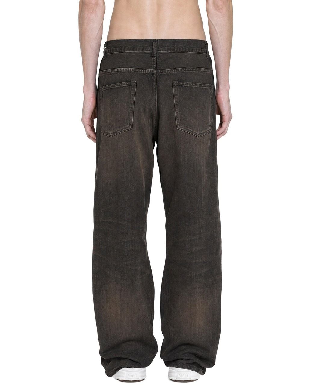 Maison Mihara Yasuhiro Black Folded 12Oz Jeans for men