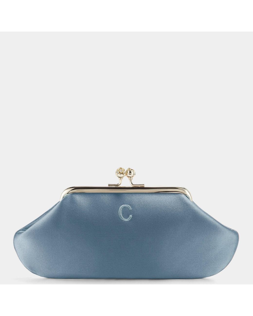 Anya Hindmarch Blue Bespoke Maud Clutch