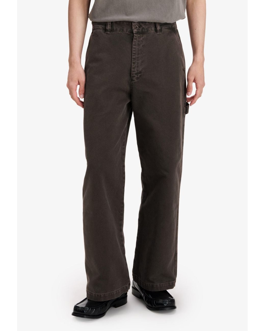 A.P.C. Black A. P.C. Canvas Carpenter Pants for men